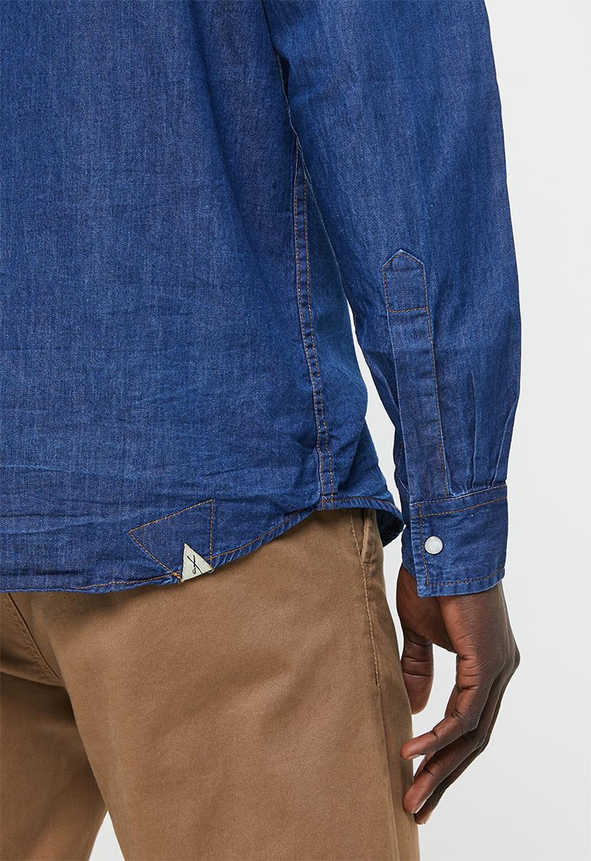 Vertigo - Vertigo stretch denim shirt - abrasion wash denim