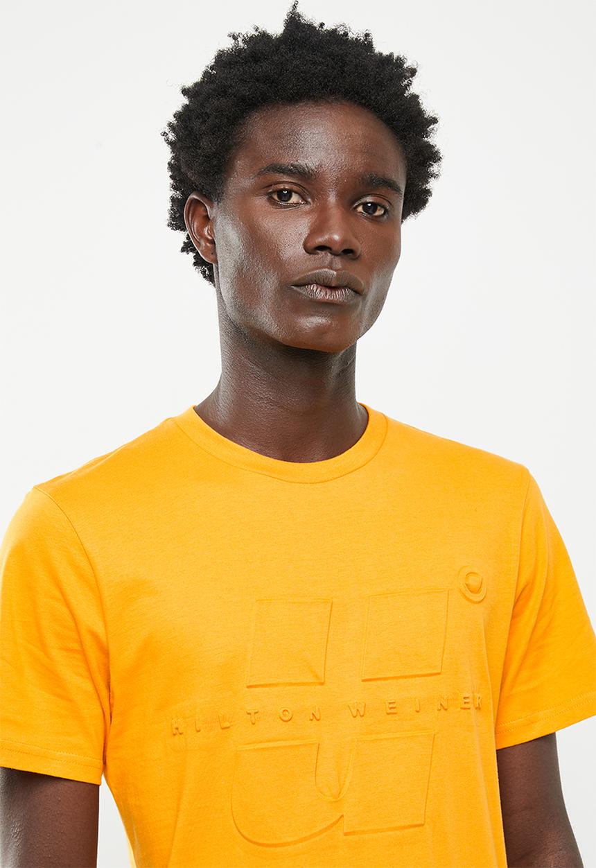 urban° - Urban embossed logo design tee - lemon