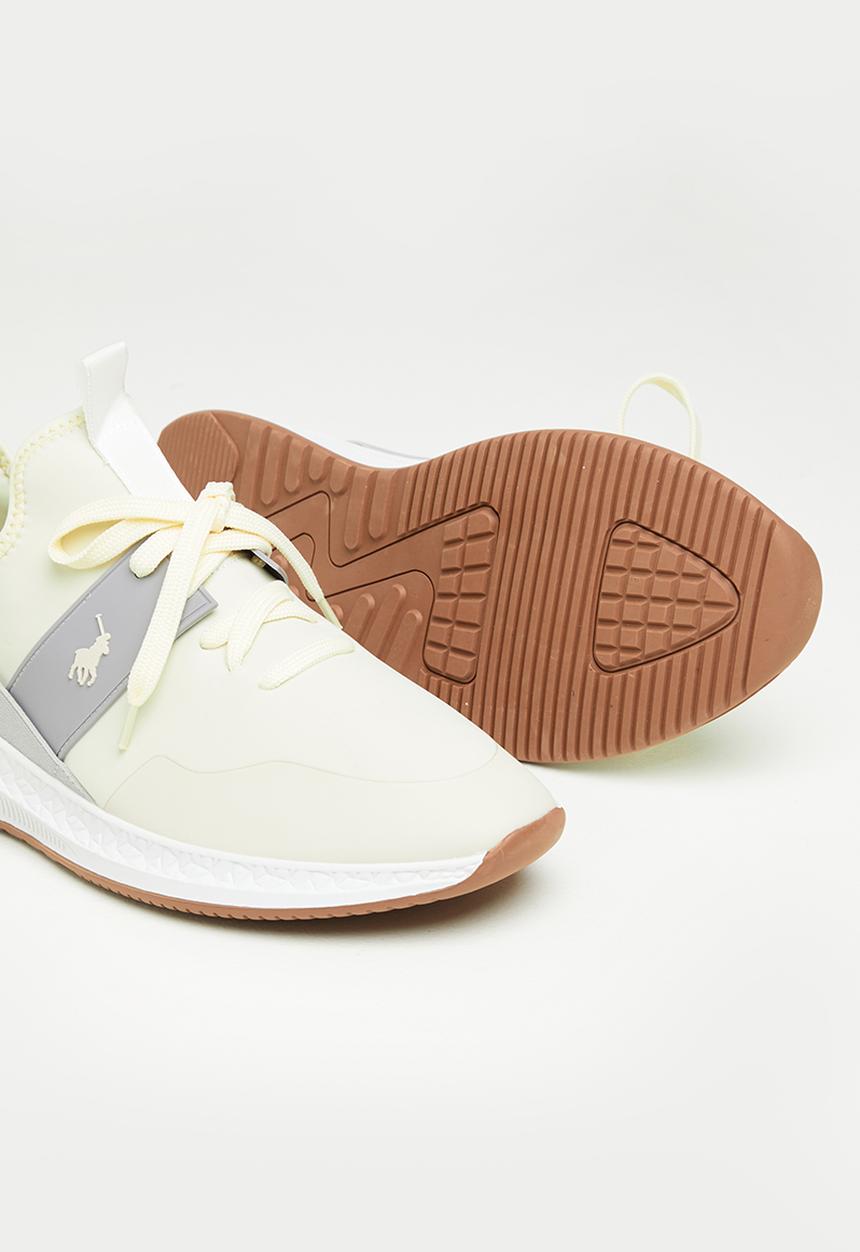 POLO - Athleisure side flash polo sneaker - off white