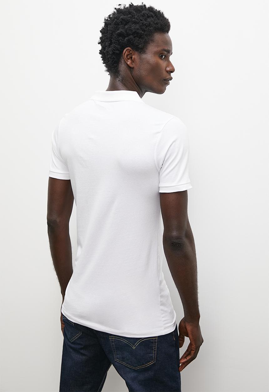 Superbalist - Muscle fit golfer - white