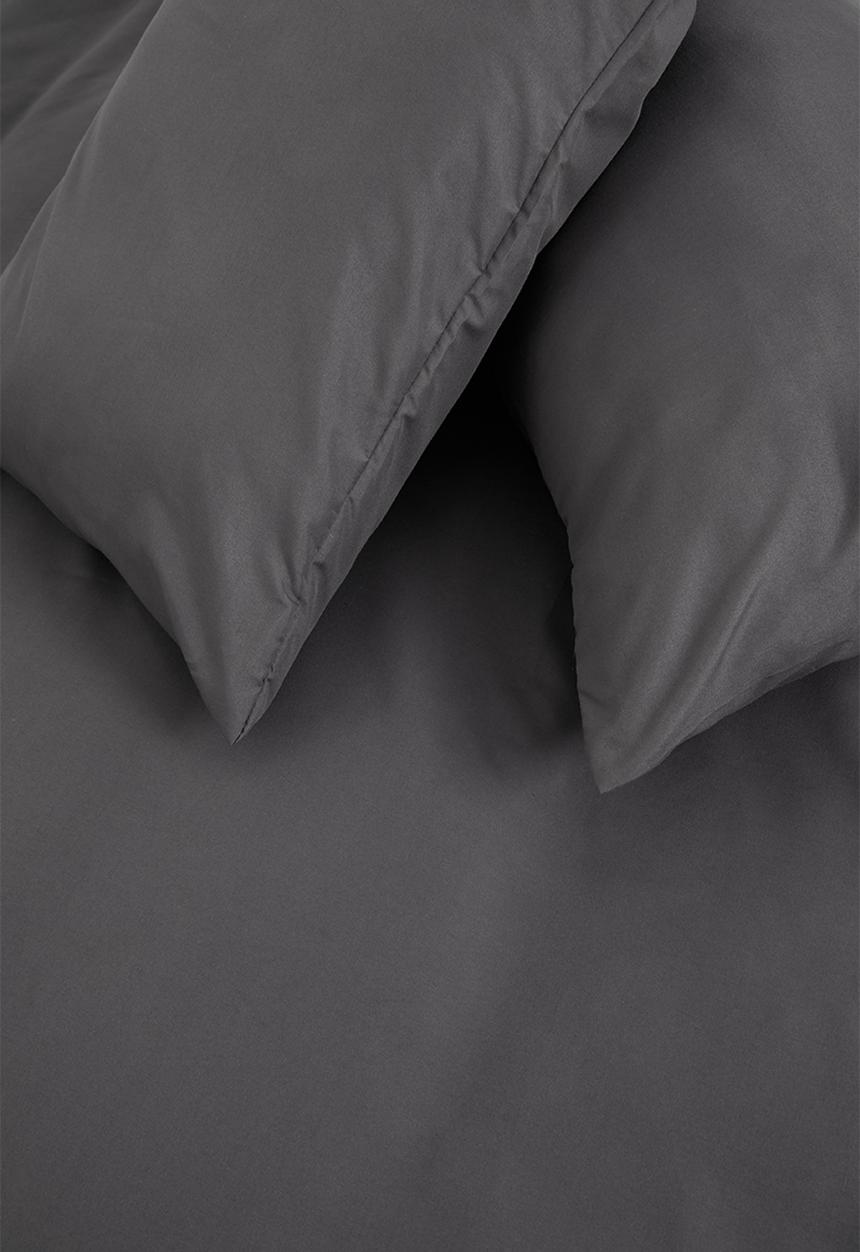 Sixth Floor - Recycled microfibre standard pillowcase set - pewter