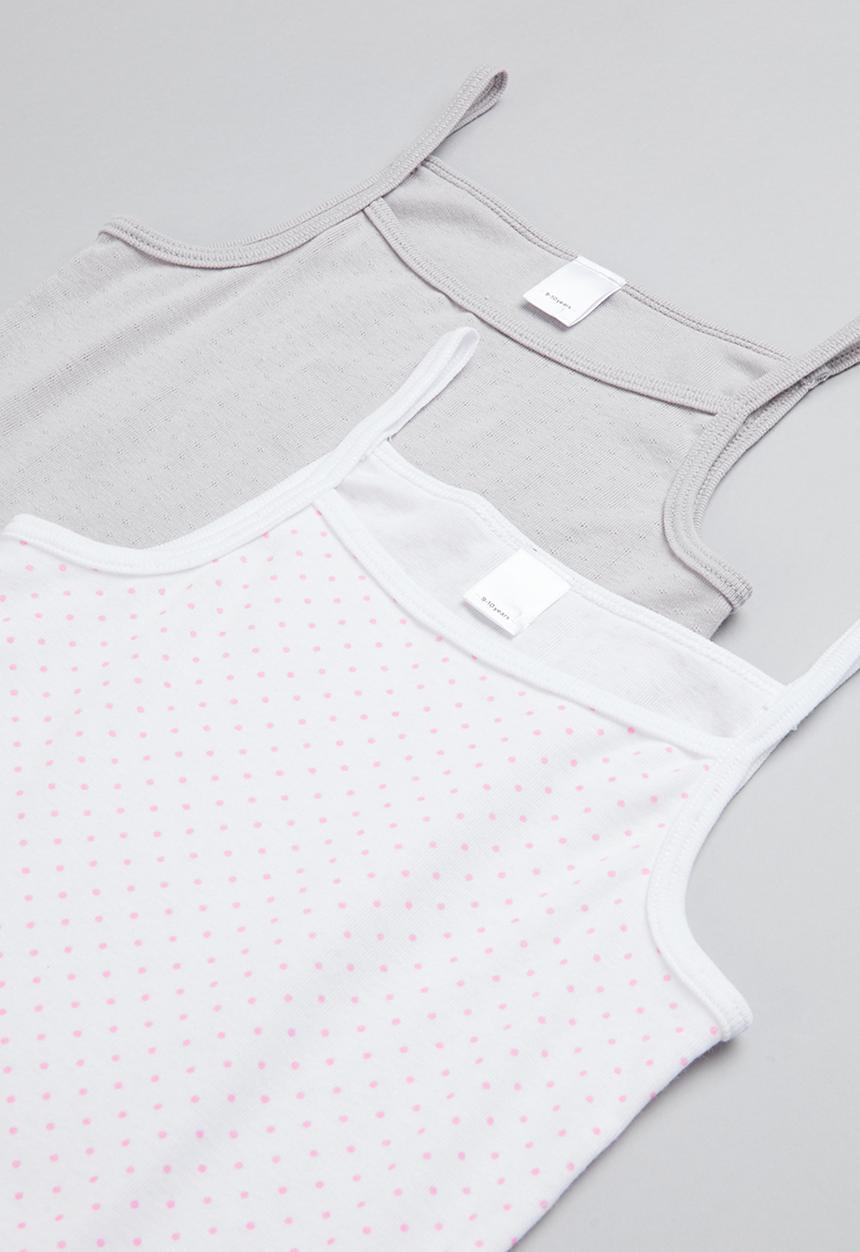 Superbalist - Girls strappy vest - pink & grey