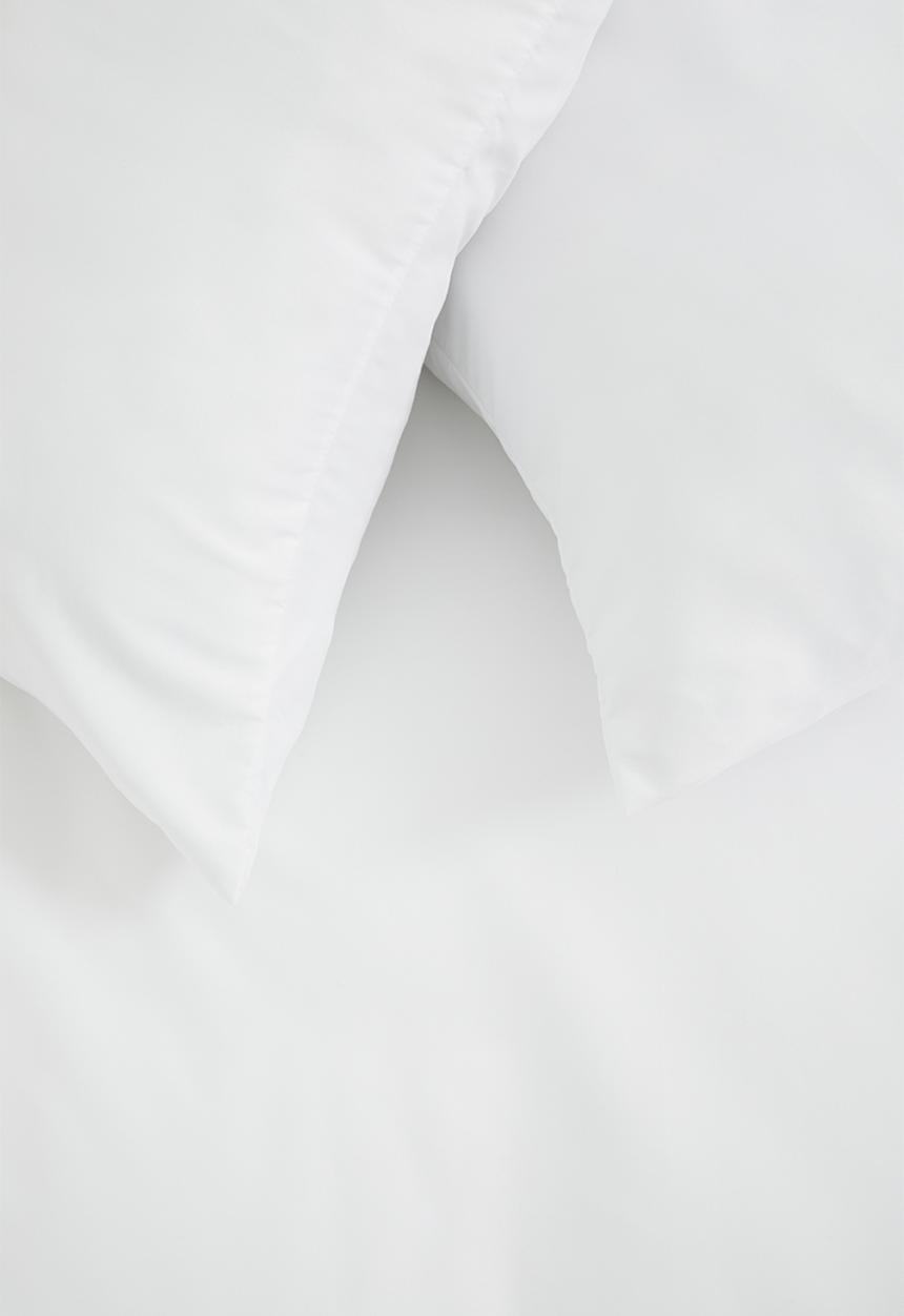 Sixth Floor - Recycled microfibre standard pillowcase set - white