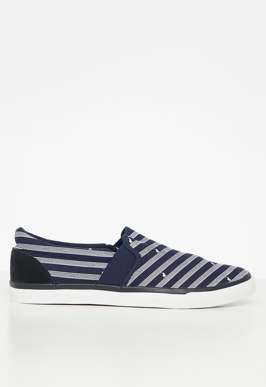 POLO - Pony aop slip on sneaker - navy