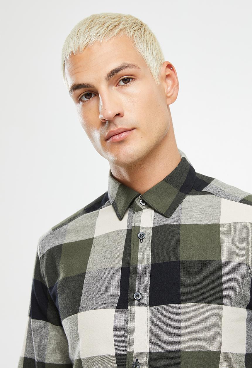 Only & Sons - Onsgudmund ls 3t check shirt - olive