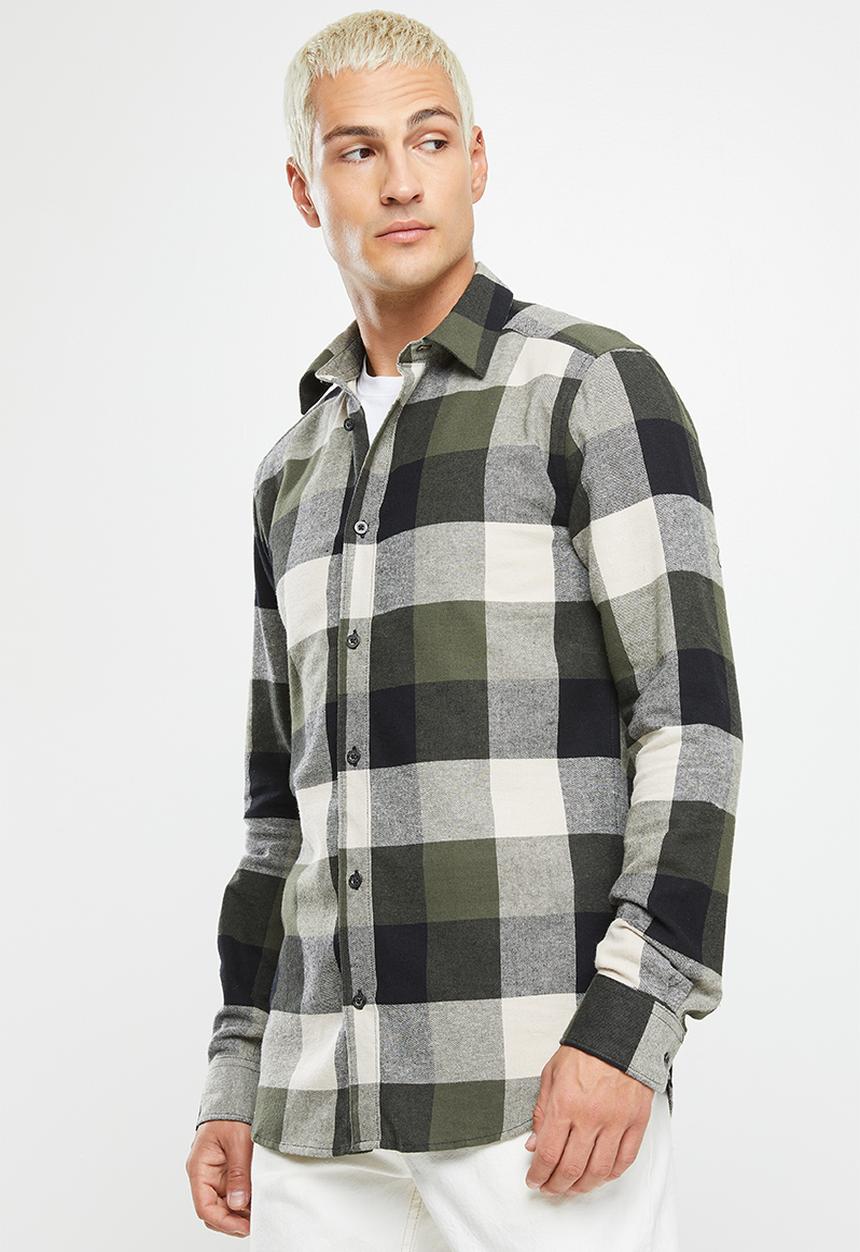 Only & Sons - Onsgudmund ls 3t check shirt - olive