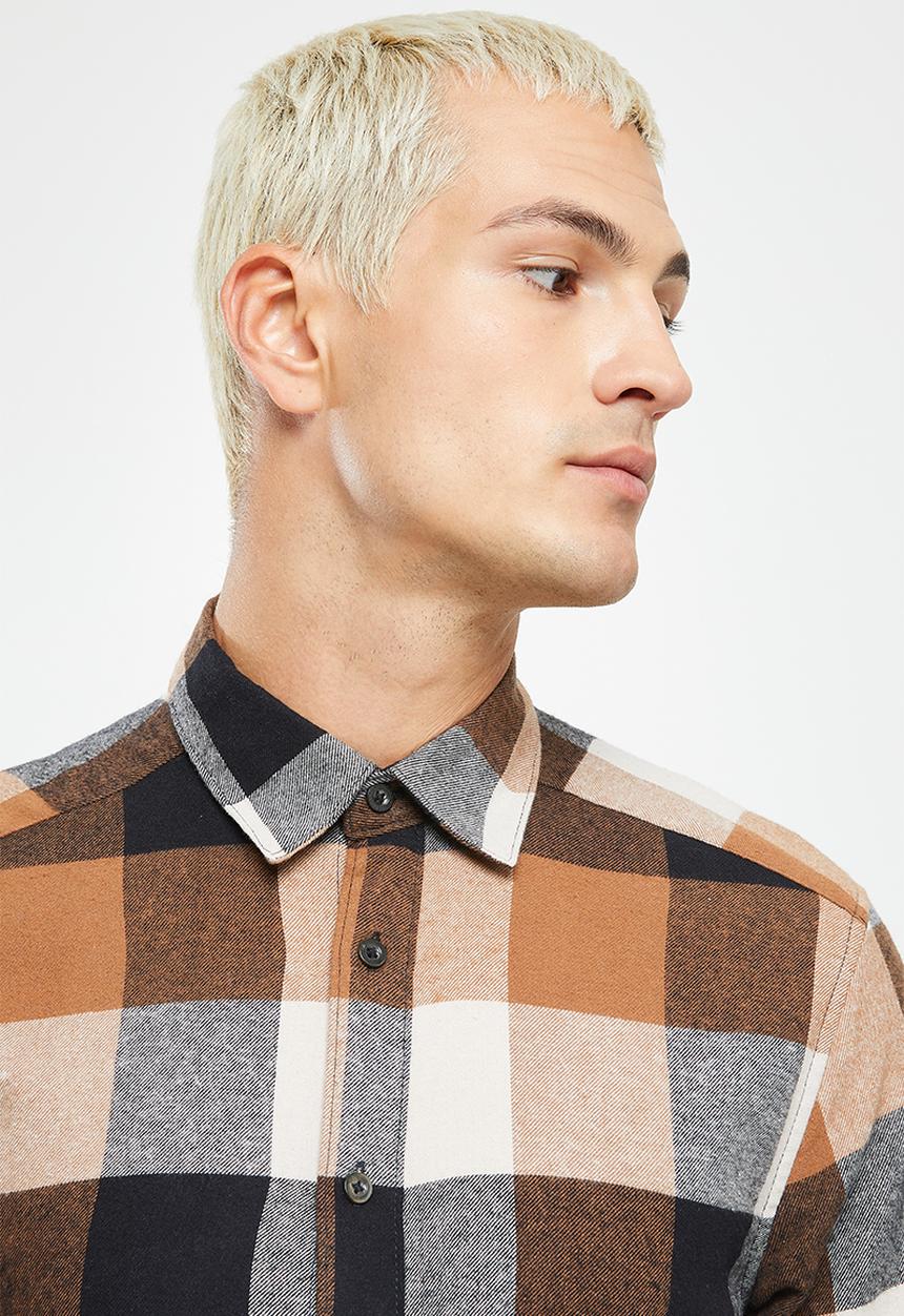 Only & Sons - Onsgudmund long sleeve shirt - tan