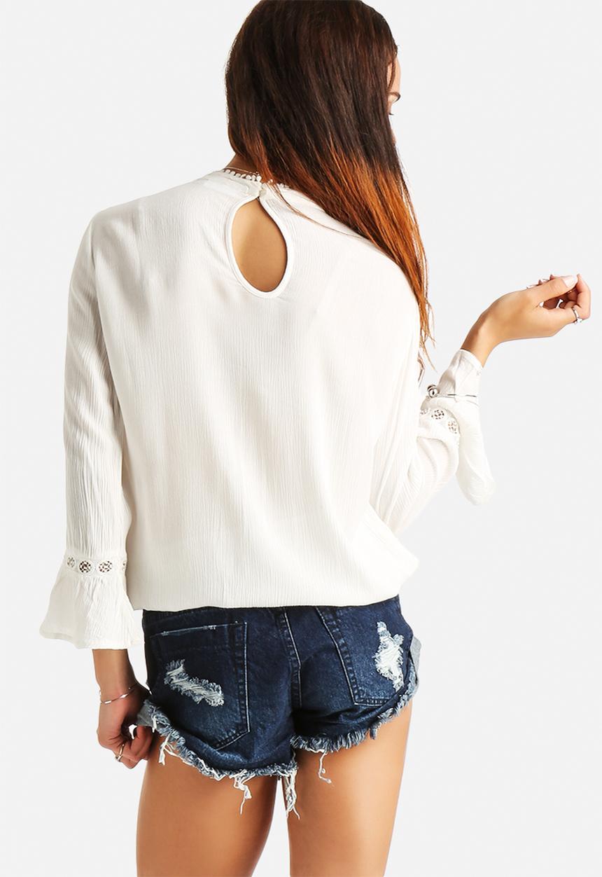 ONLY - Rozi 3/4 Crochet Top