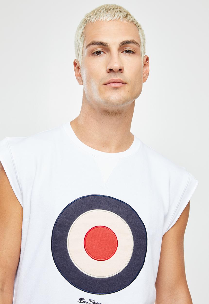 Ben Sherman - Crew tar sleeveless - white