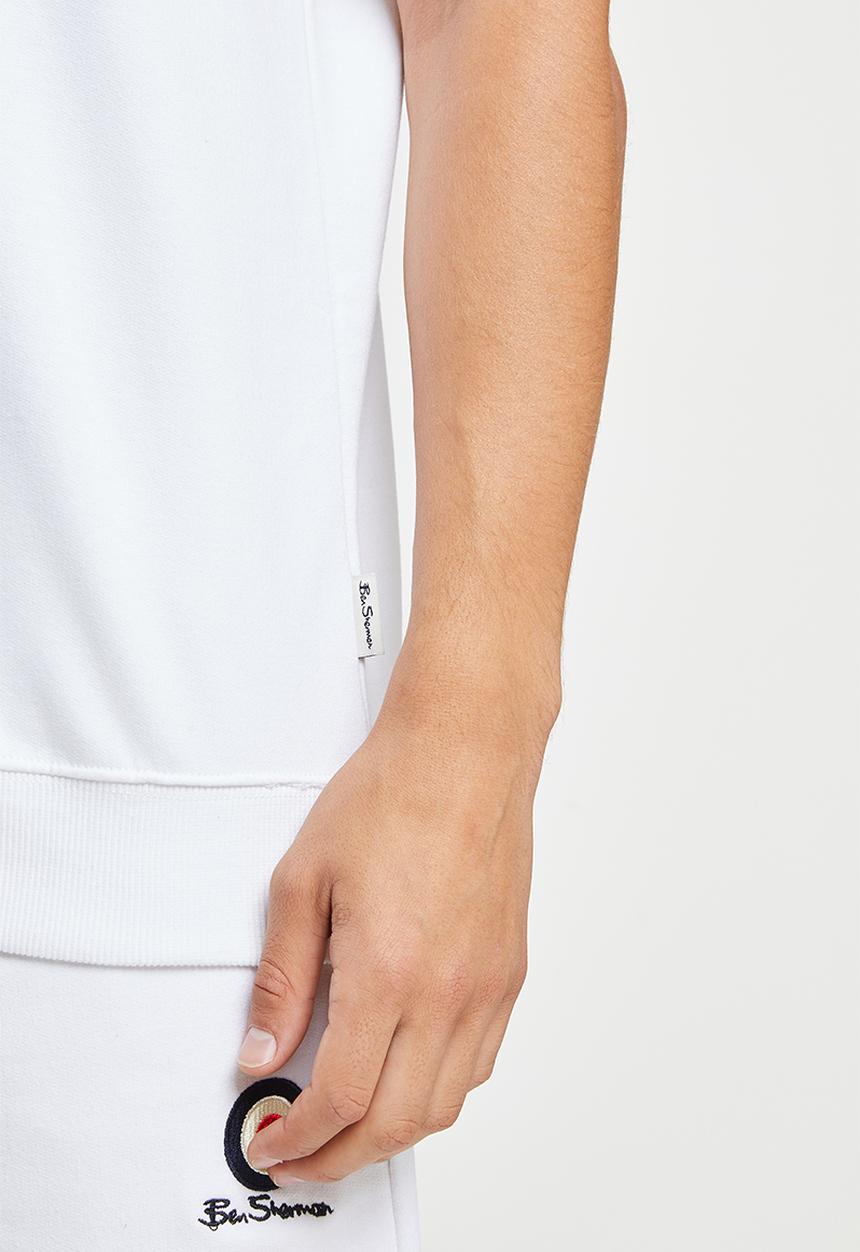 Ben Sherman - Crew tar sleeveless - white