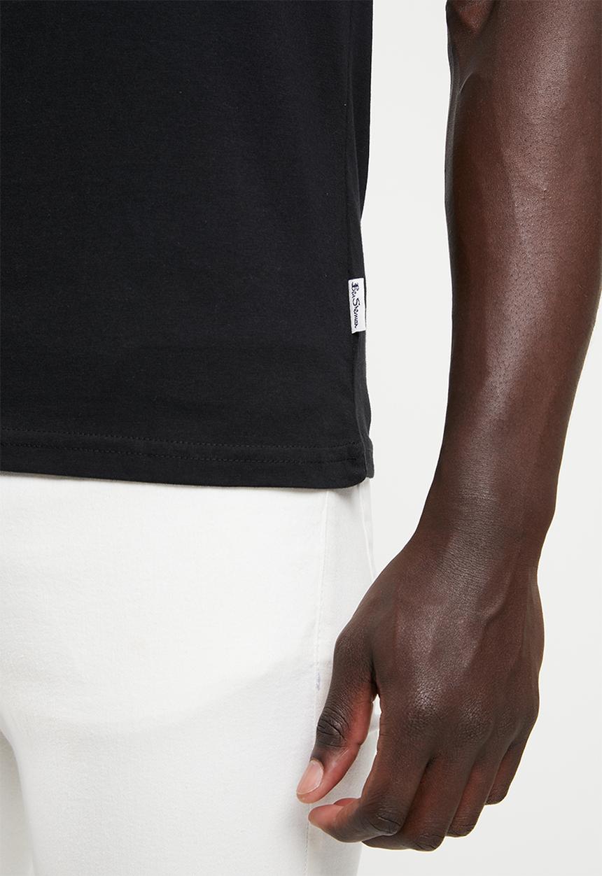 Ben Sherman - V/n basic ben tee - black