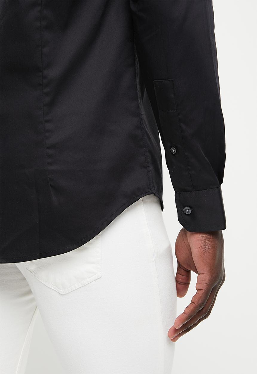 Ben Sherman - Slim ben shirt black - black