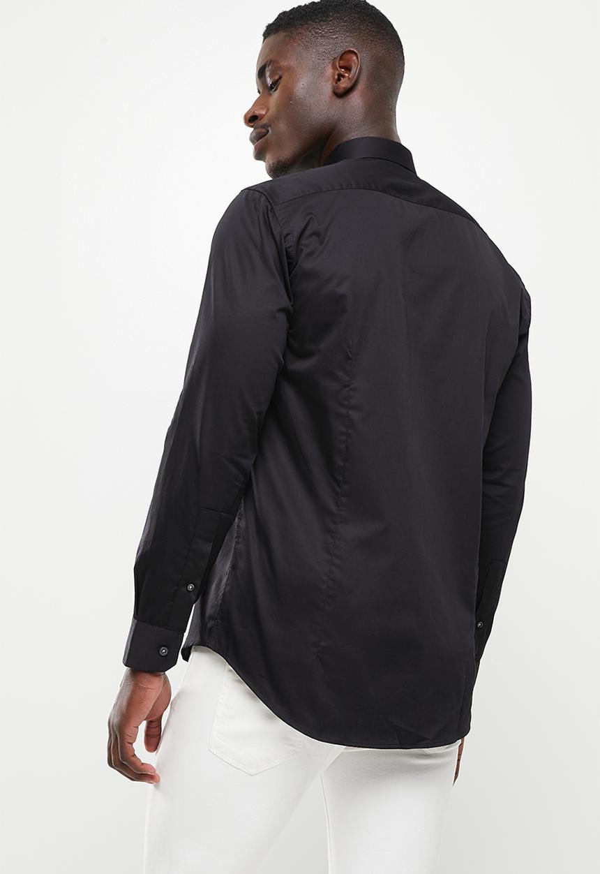 Ben Sherman - Slim ben shirt black - black
