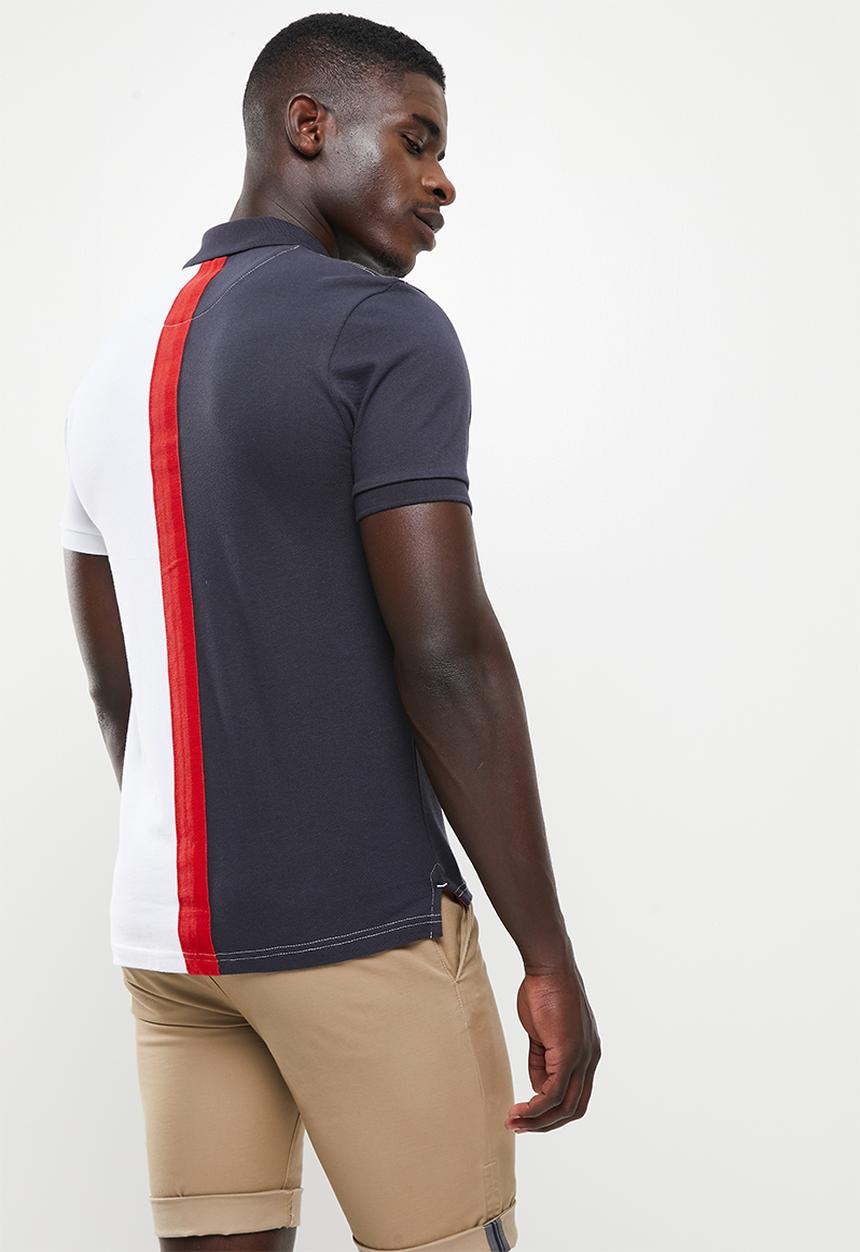 POLO - Men colourblock equestrian golfer - multi