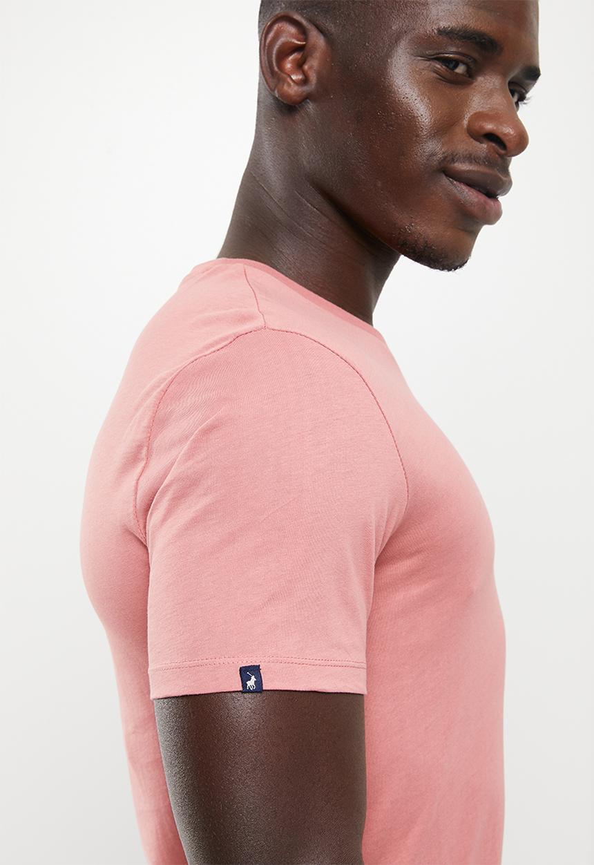 POLO - Men vneck tee  - pink