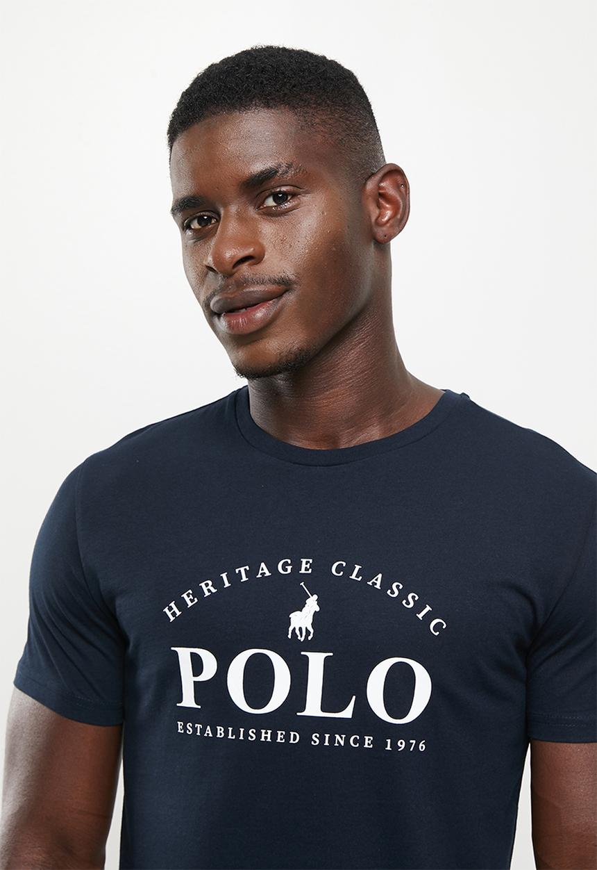 POLO - Men heritage printed tee - navy