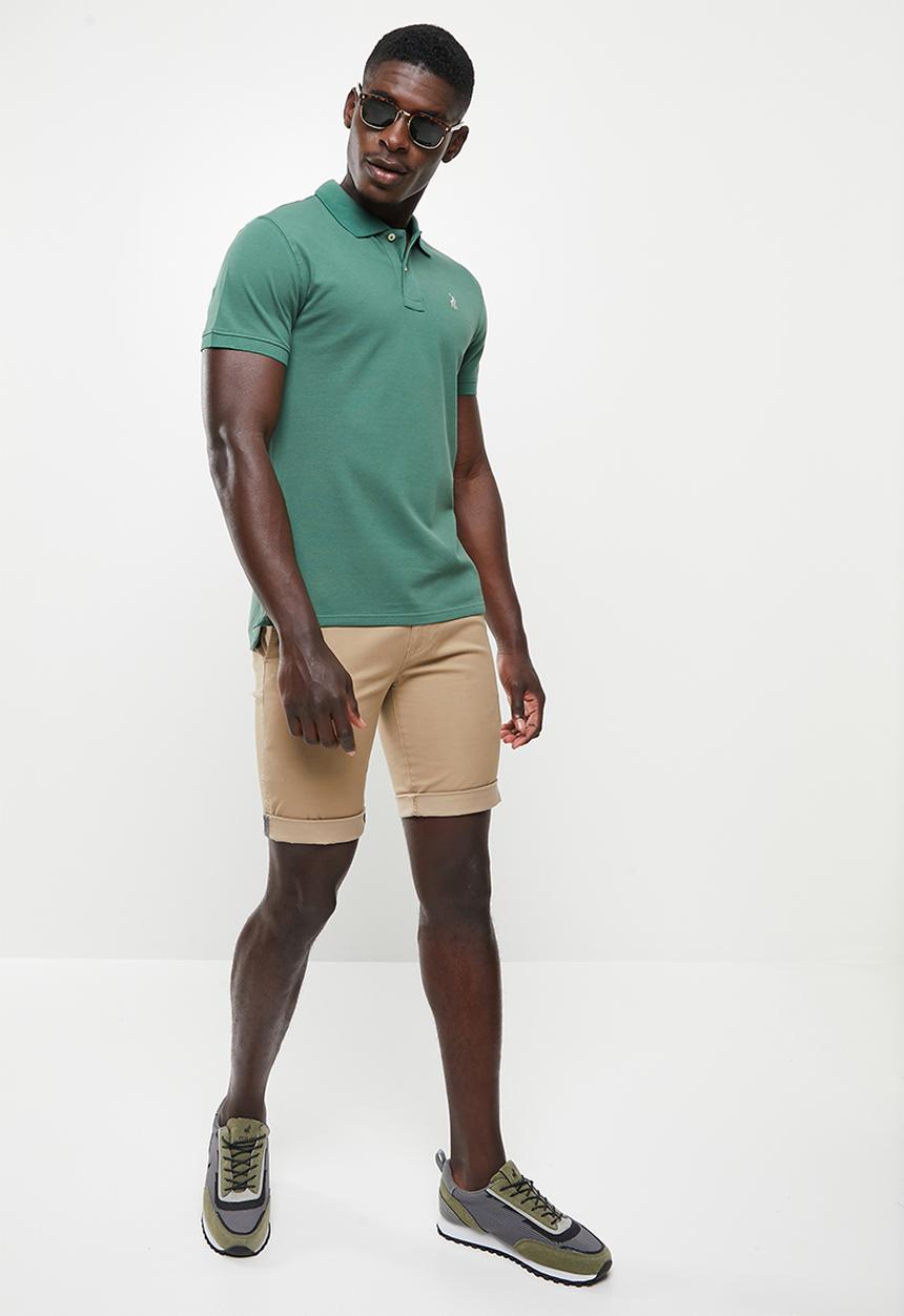 POLO - Men classic short sleeve golfer - green