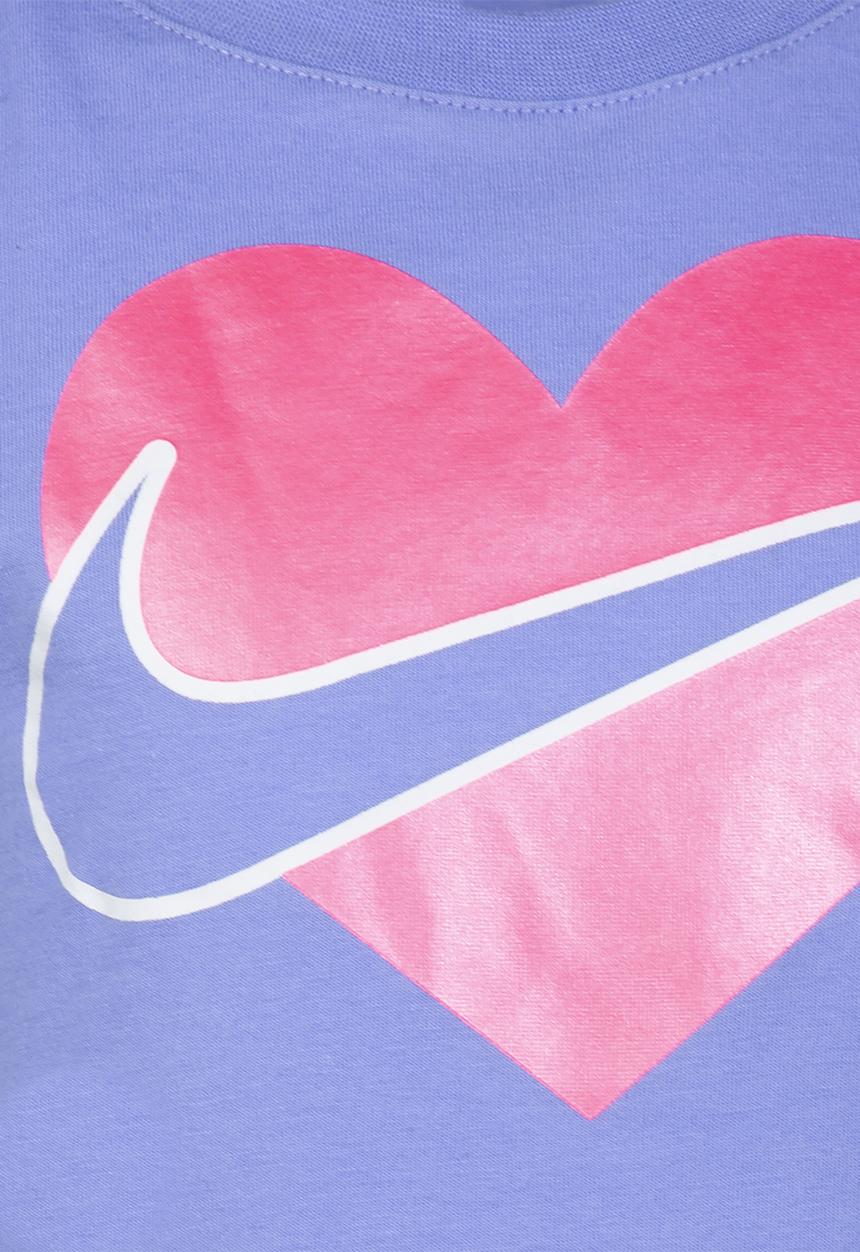 Nike - Nkg nike core heart ss tee - light thistle