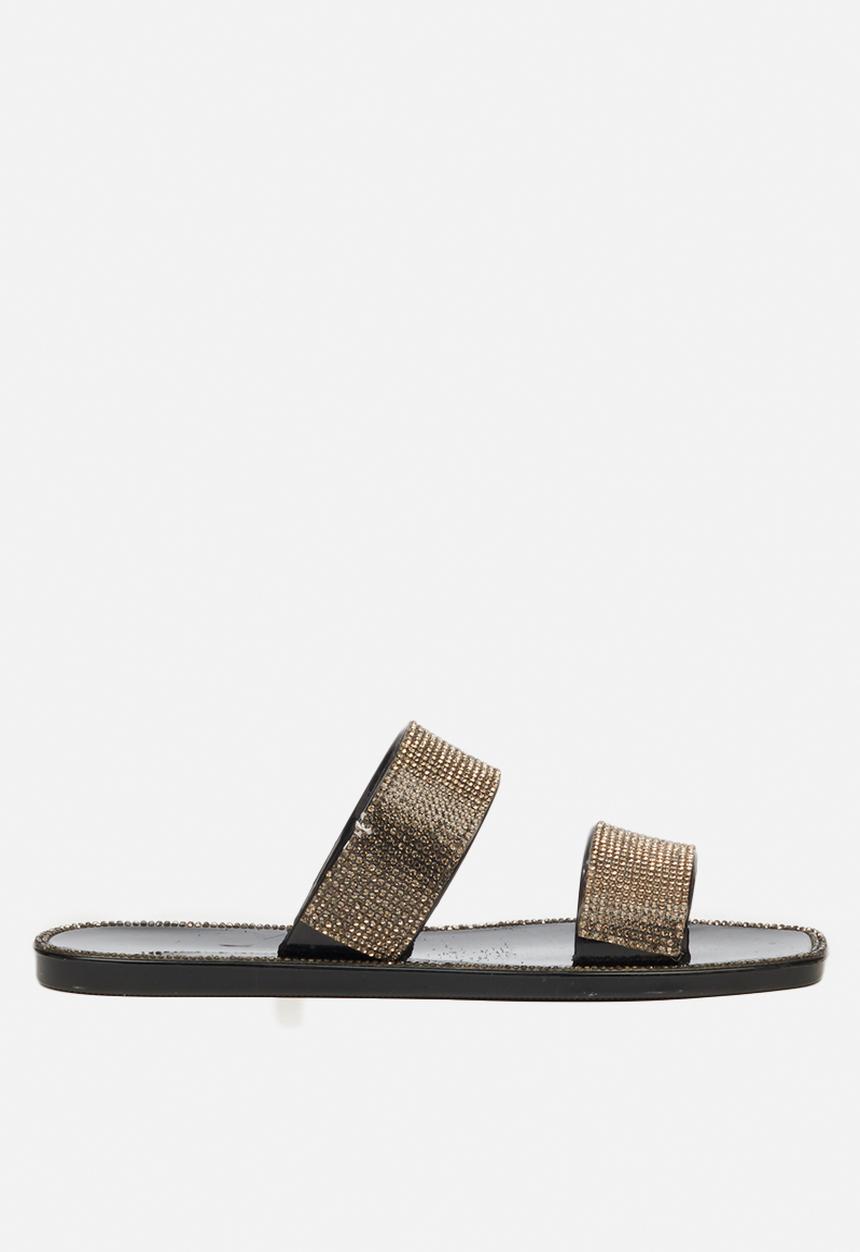 Viabeach - Cyprus 1 double strap slide - black