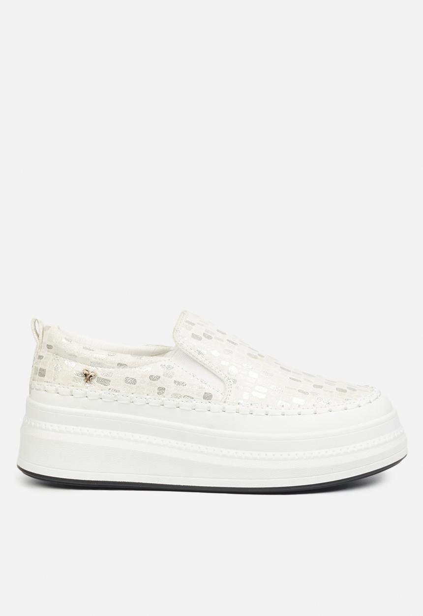 Butterfly Feet - Senhora 7 slip-on - white