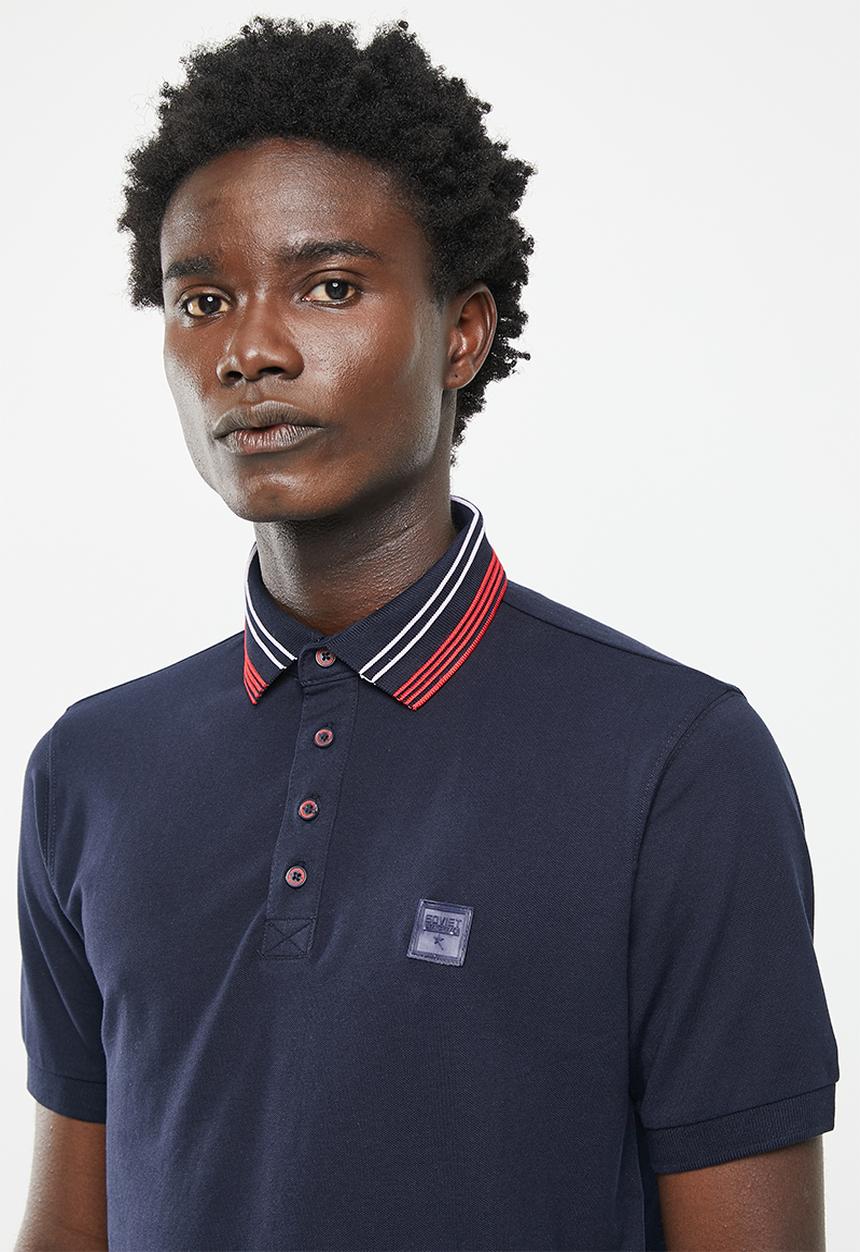 SOVIET - M honcho pique golfer - navy