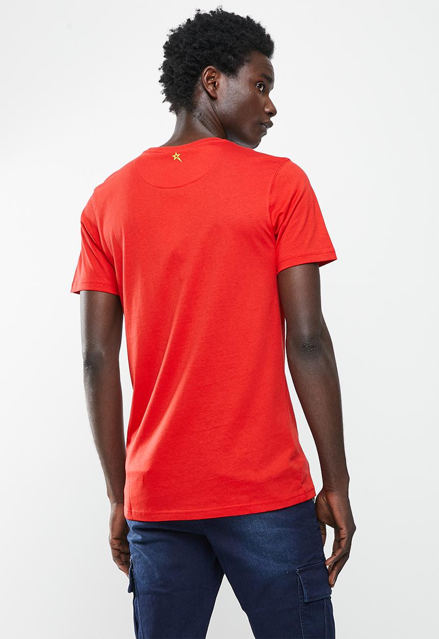 SOVIET - M marlow short sleeve logo tee - red