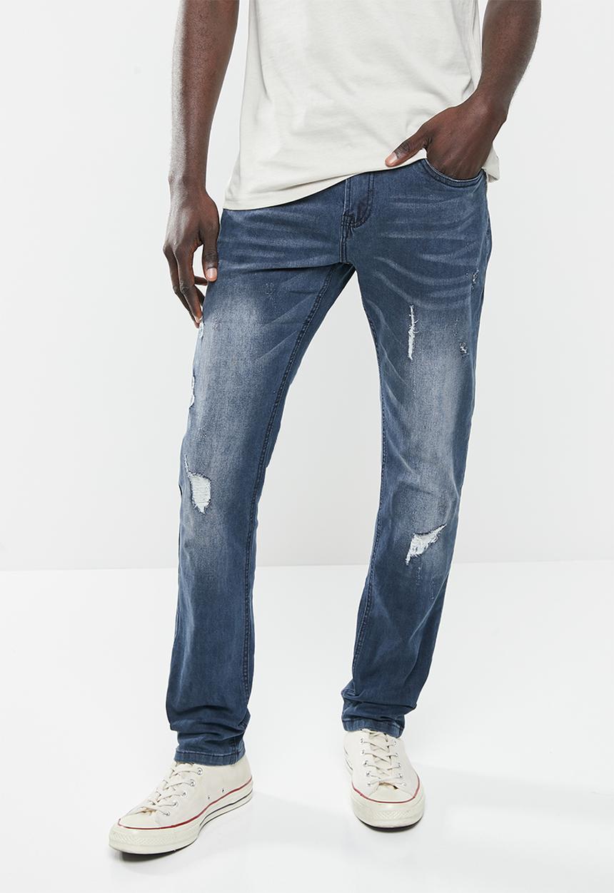 SOVIET - M layden slim leg denim - slate