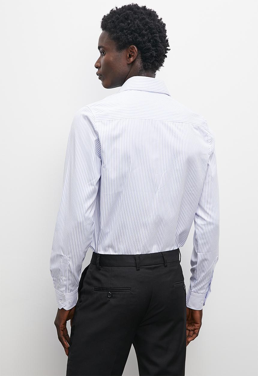 Superbalist - Slim fit stripe shirt - white