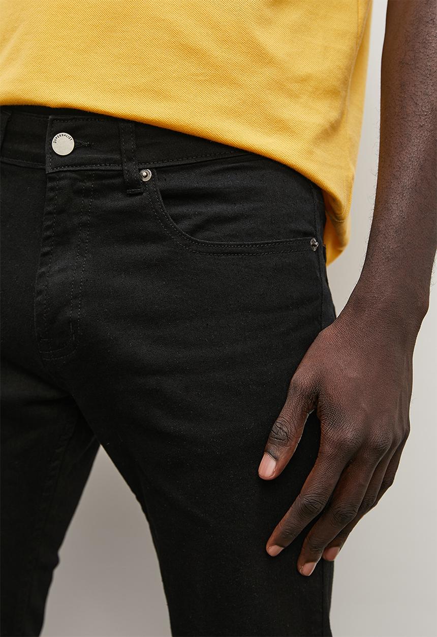 Superbalist - Core skinny black wash - black