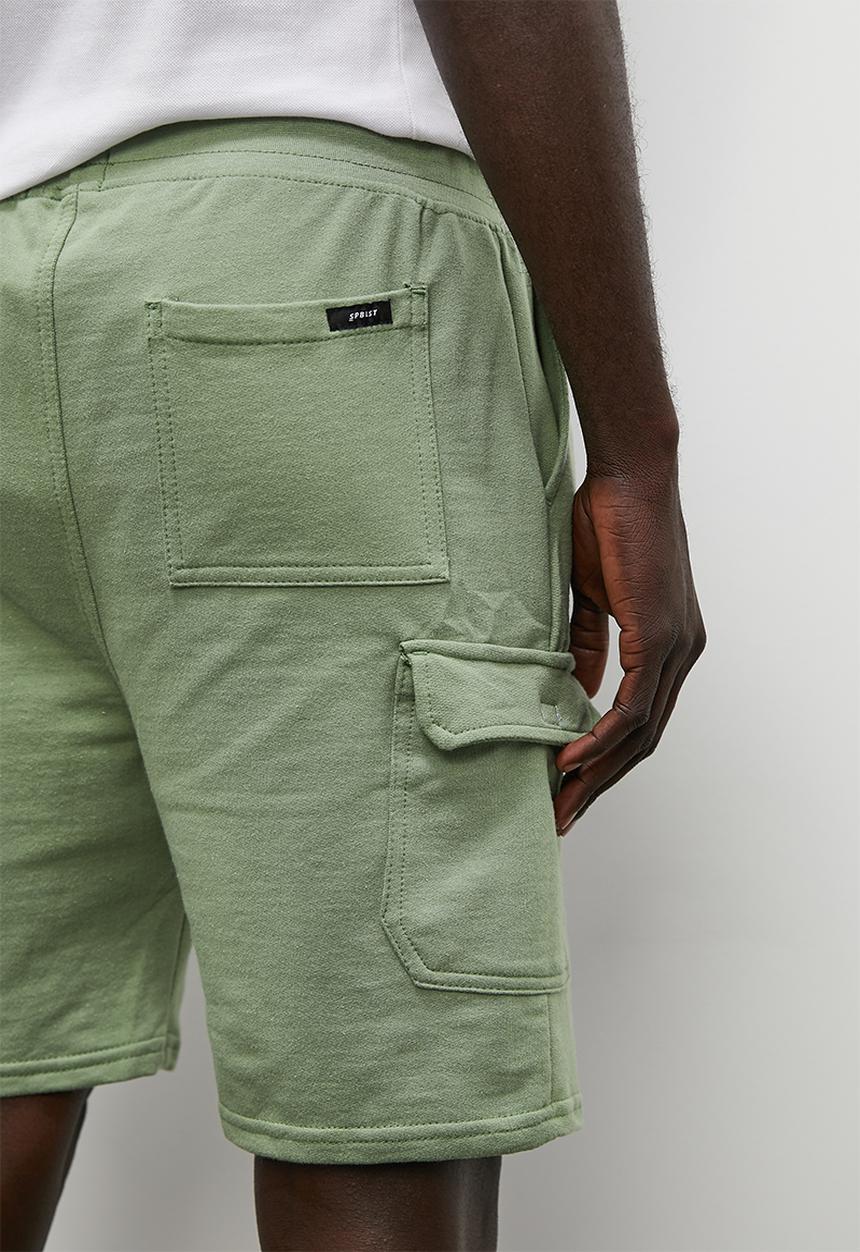 Superbalist - Carson cargo sweatshort - fatigue