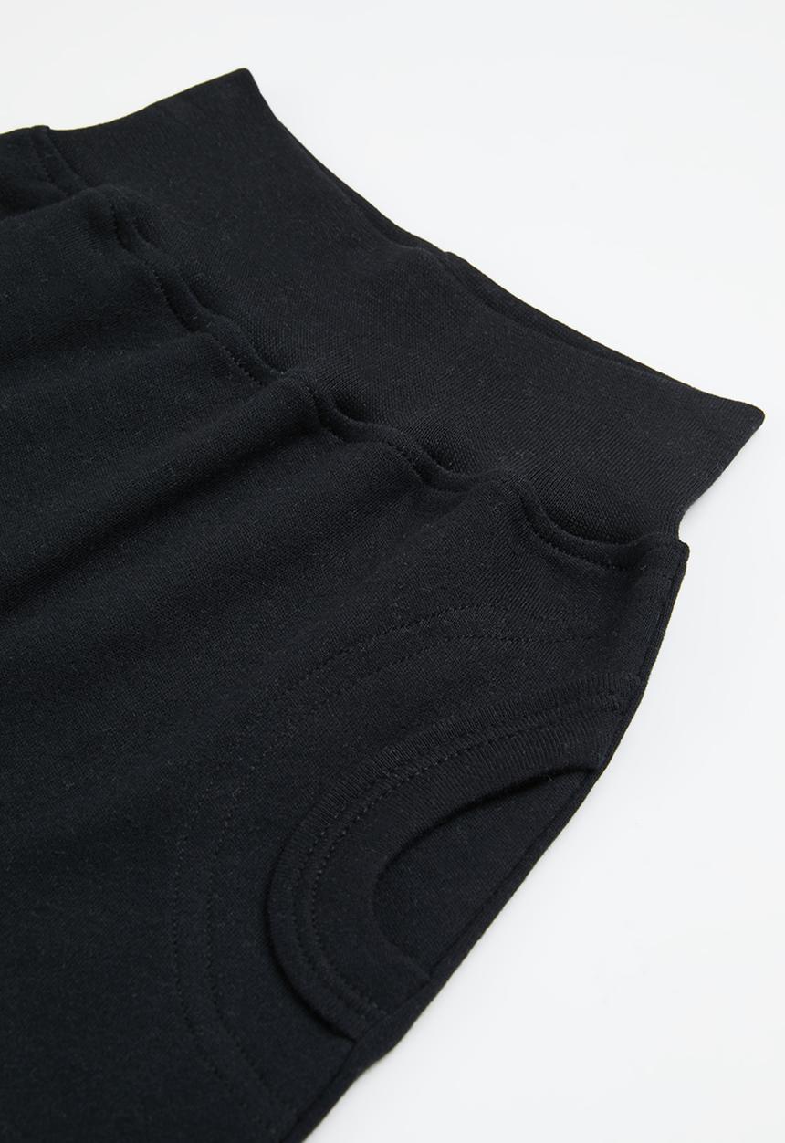 Little Lumps - 3 pack cardigan,shorts & T-shirt - black & white