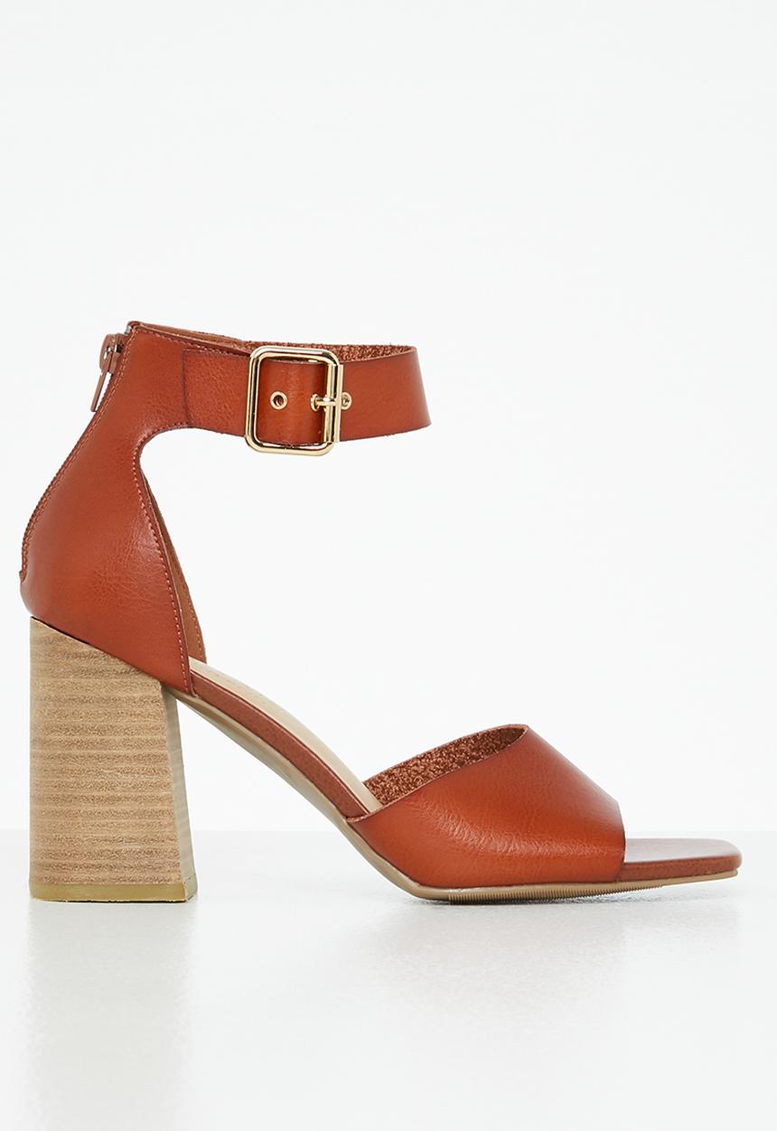 Madden Girl - Reveall block heel - cognac paris