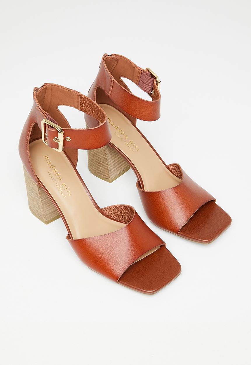 Madden Girl - Reveall block heel - cognac paris