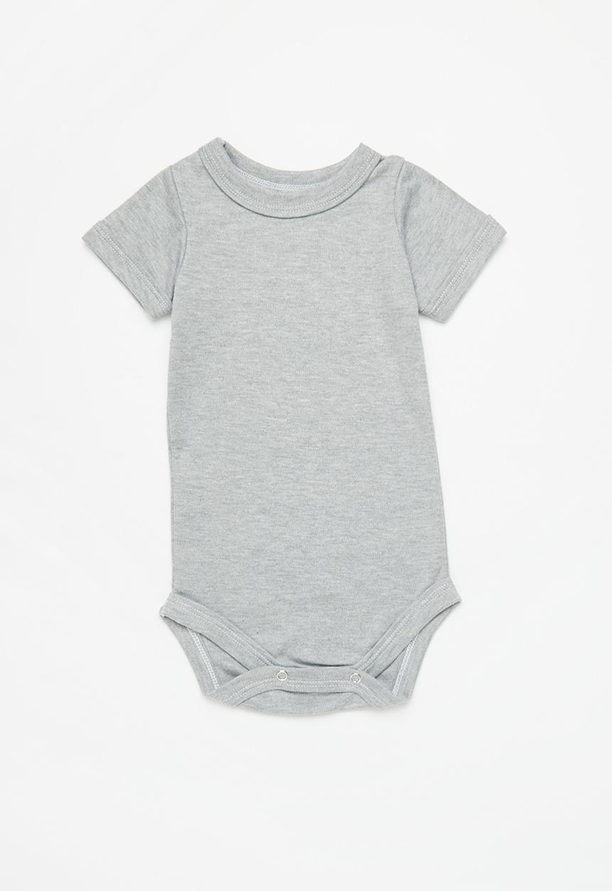 Little Lumps - 2 pack onesies - grey stripe