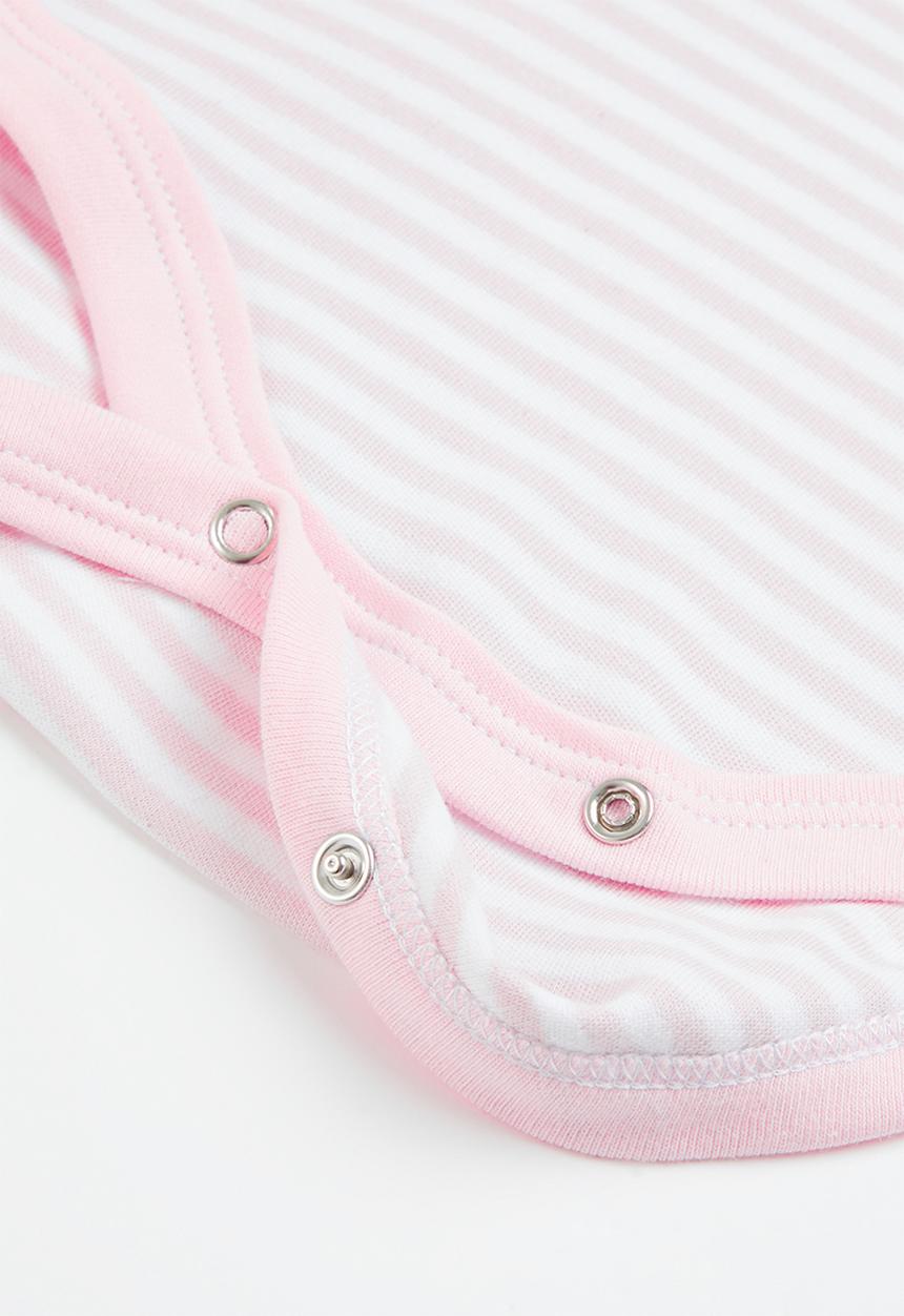 Little Lumps - 2 pack onesies - pink stripe