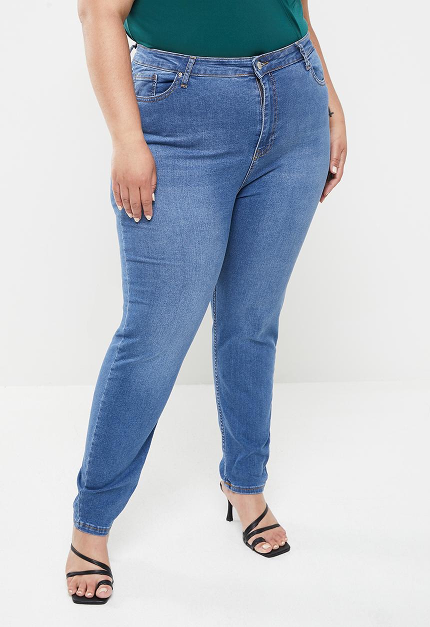 Trendyol - Plus high waist skinny jeans - indigo