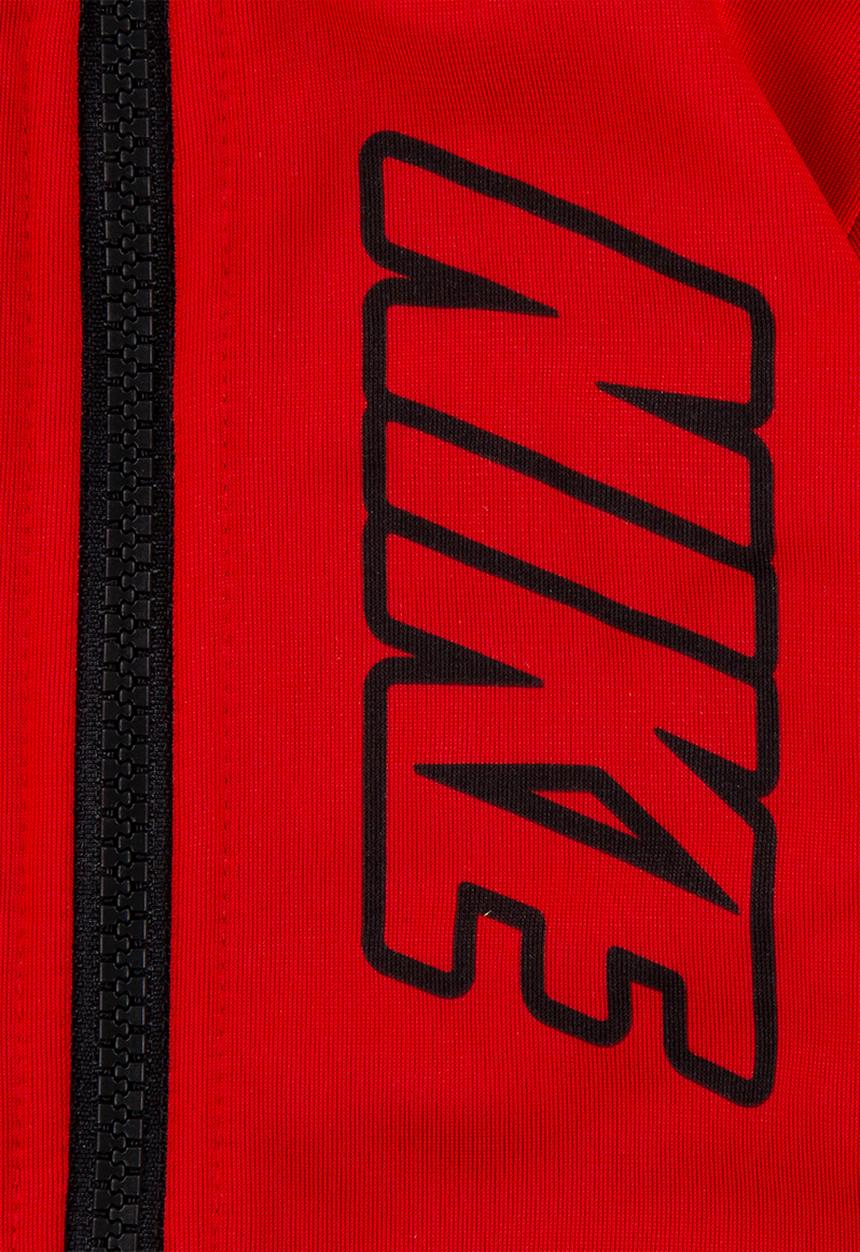 Nike - Nkb block fz tricot pant set - black & university red