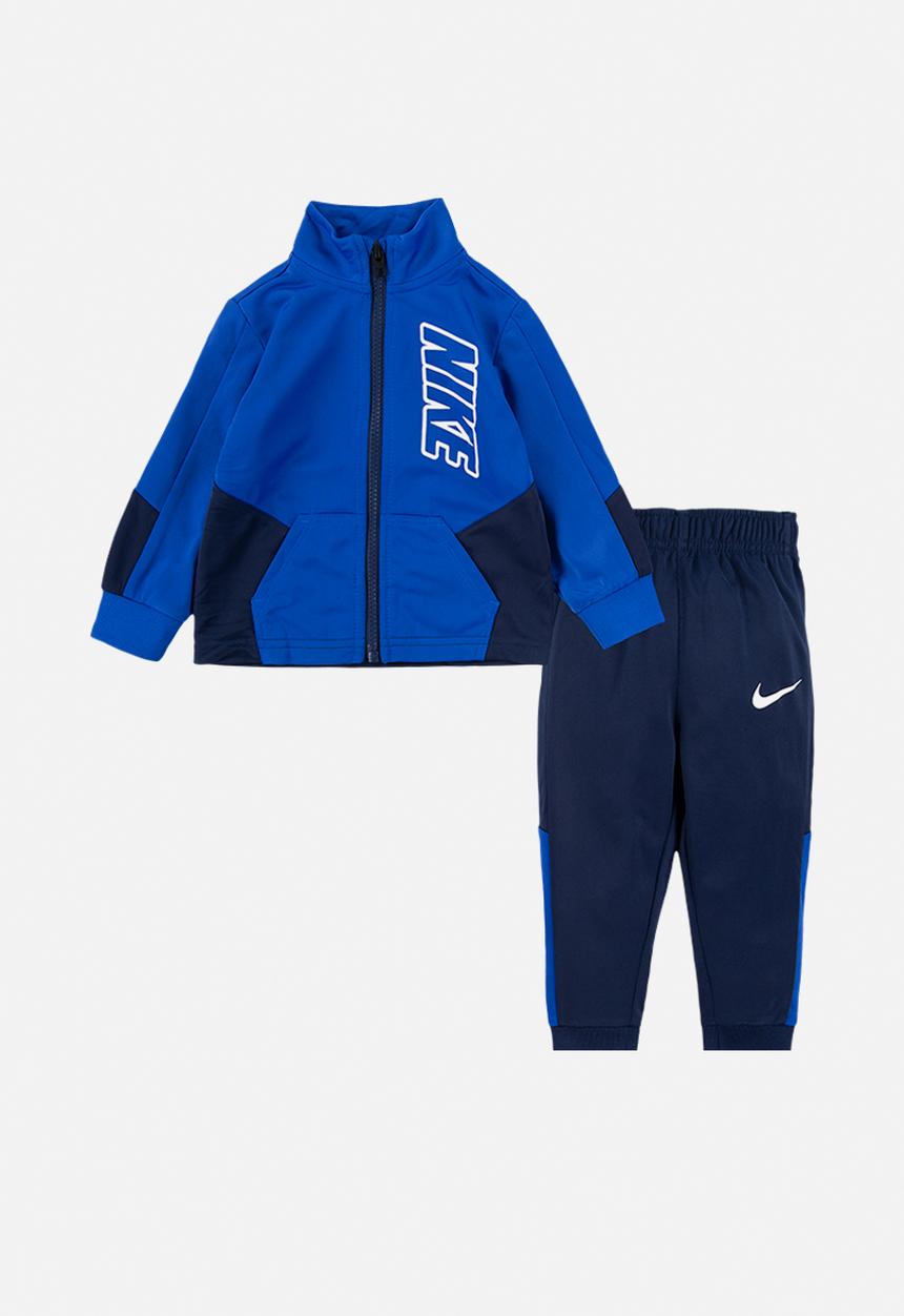 Nike - Nkb block fz tricot pant set - midnight navy