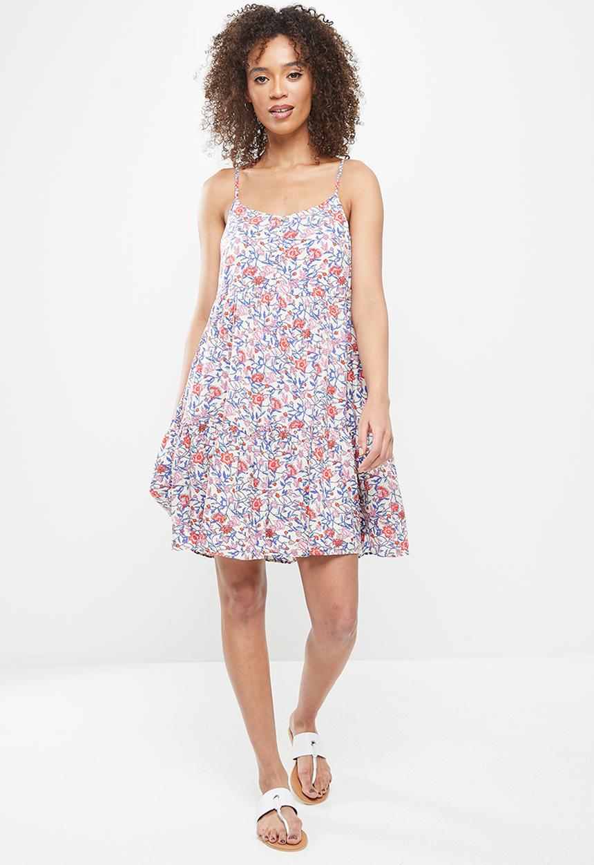 Vero Moda - Tora foil singlet short dress - white
