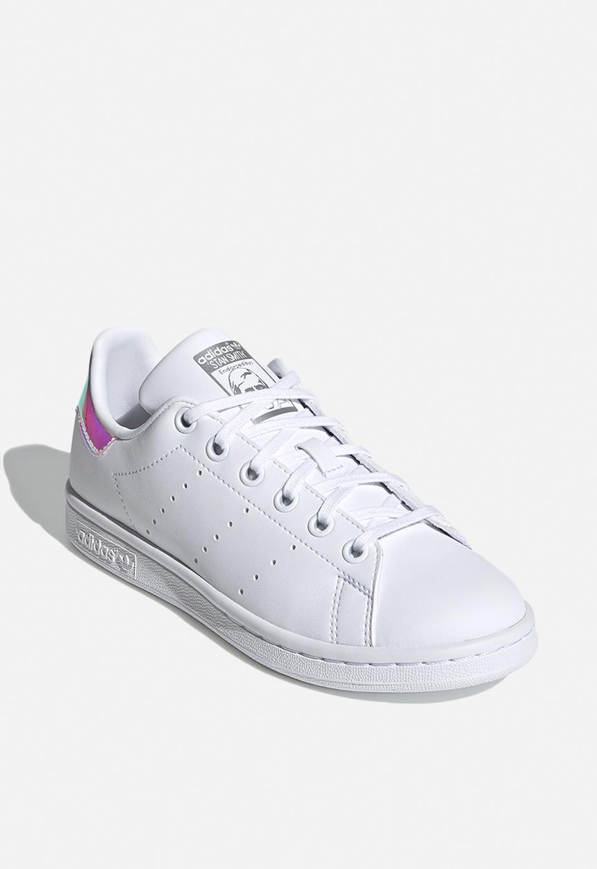 adidas Originals - Stan smith j - cloud white/cloud white/silver metallic