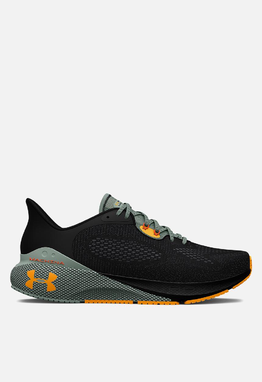 Under Armour - Ua hovr machina 3 - black/illusion green/orange shock