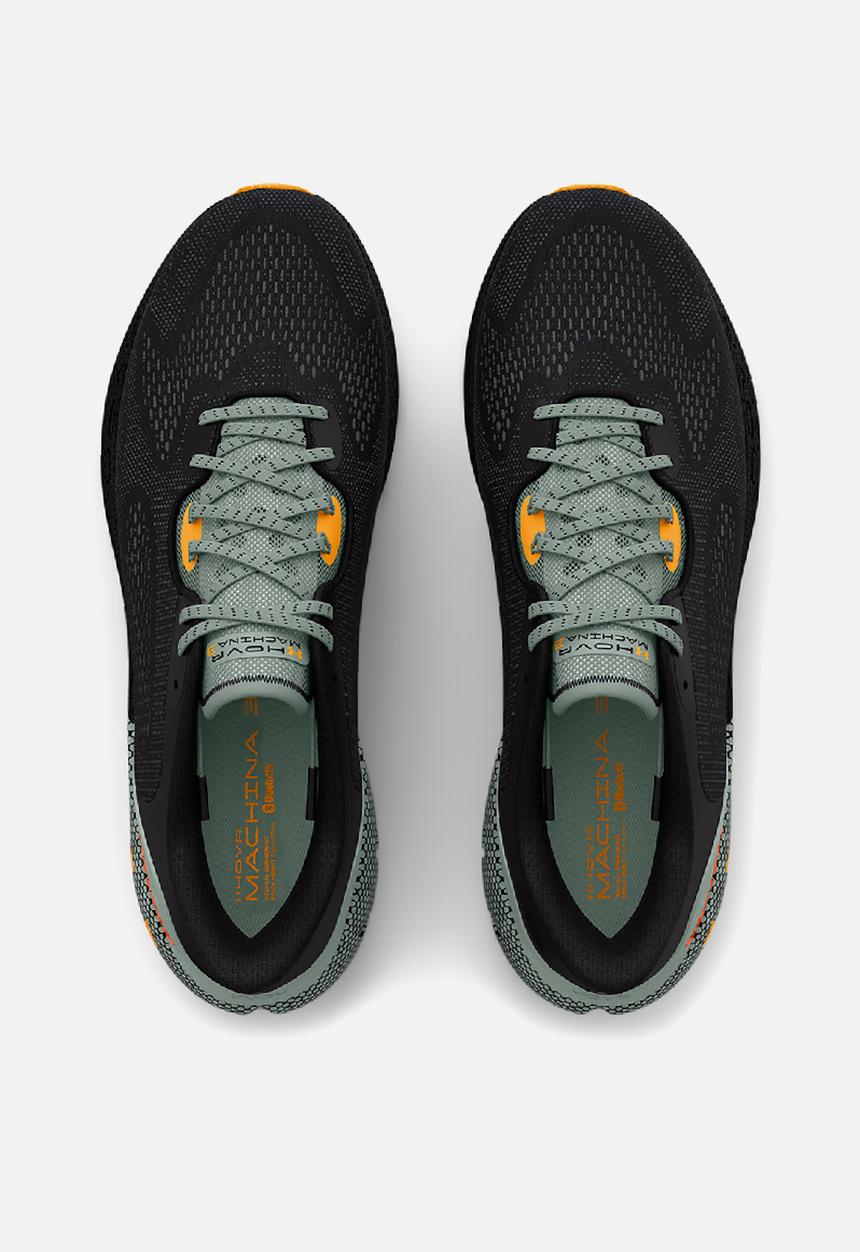 Under Armour - Ua hovr machina 3 - black/illusion green/orange shock