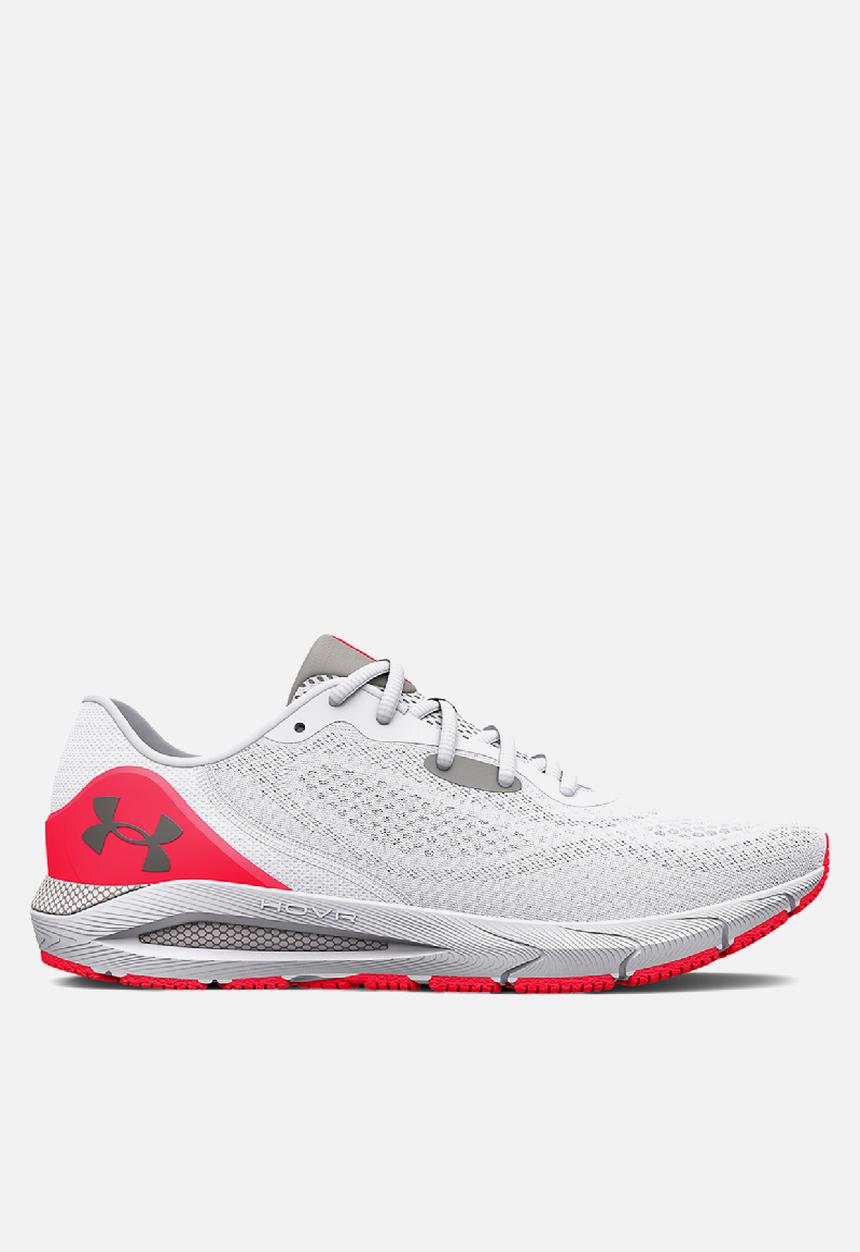Under Armour - Ua w hovr sonic 5 - white/bolt red/metallic pewter