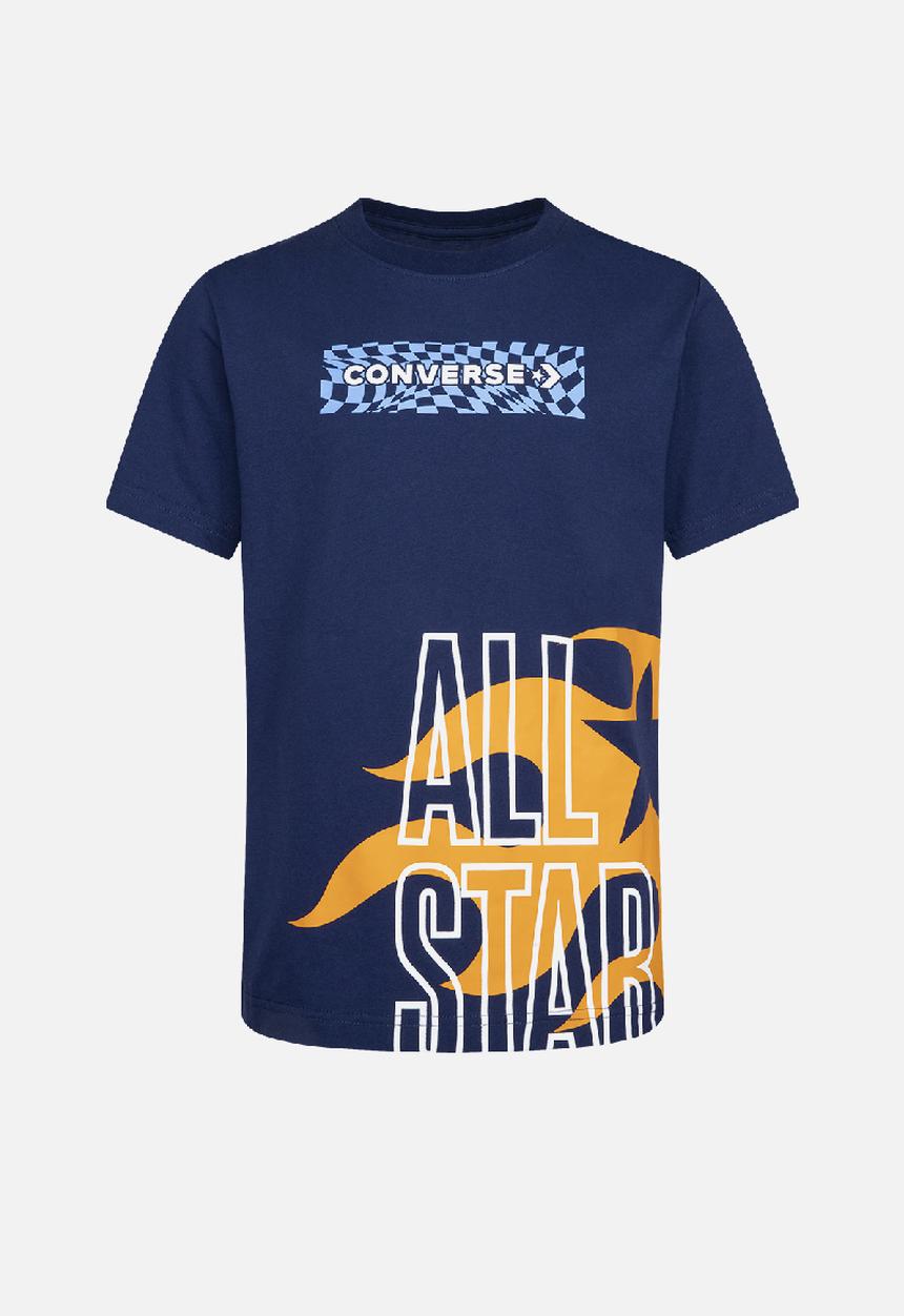 Converse - Cnvb all star flame gfx tee - midnight navy