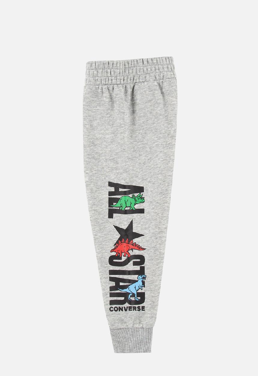 Converse - Dino ss tee + ft jog set - dk grey heather