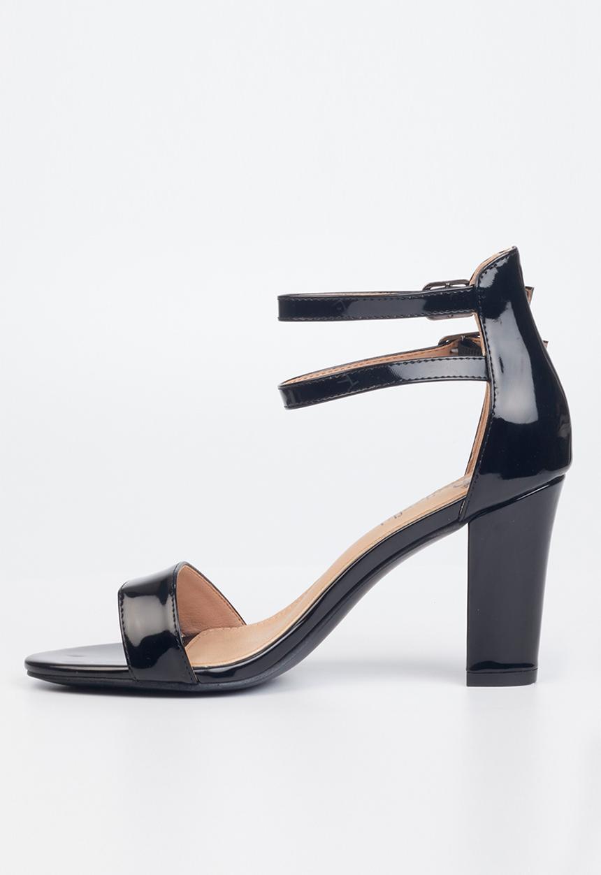 Butterfly Feet - Jesse 1 ankle strap heel - black