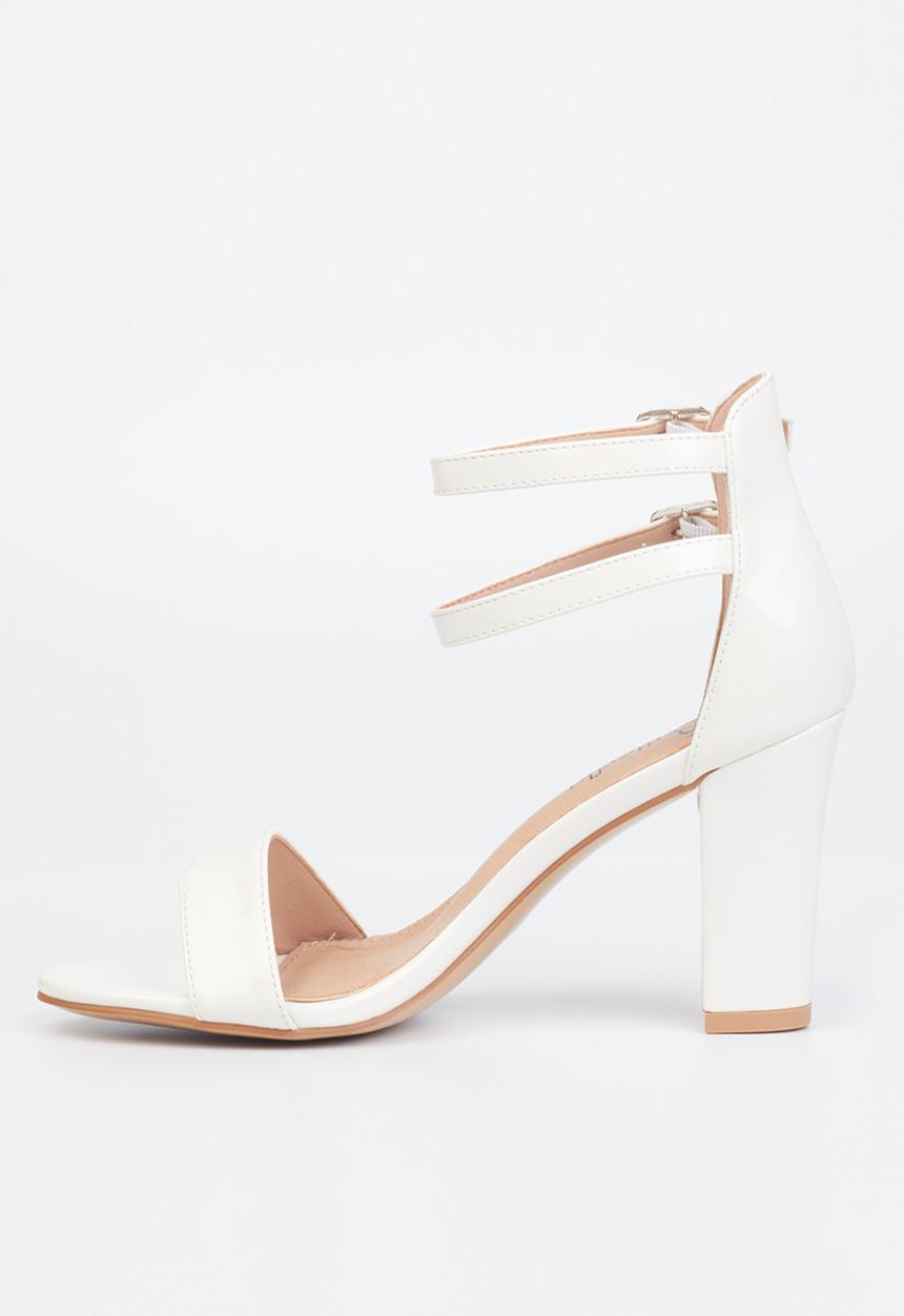 Butterfly Feet - Jesse 1 ankle strap heel - white