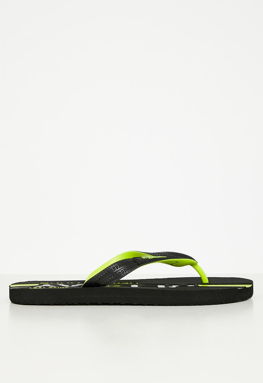 Replay - Replay maverick beach flip flop - black & yellow