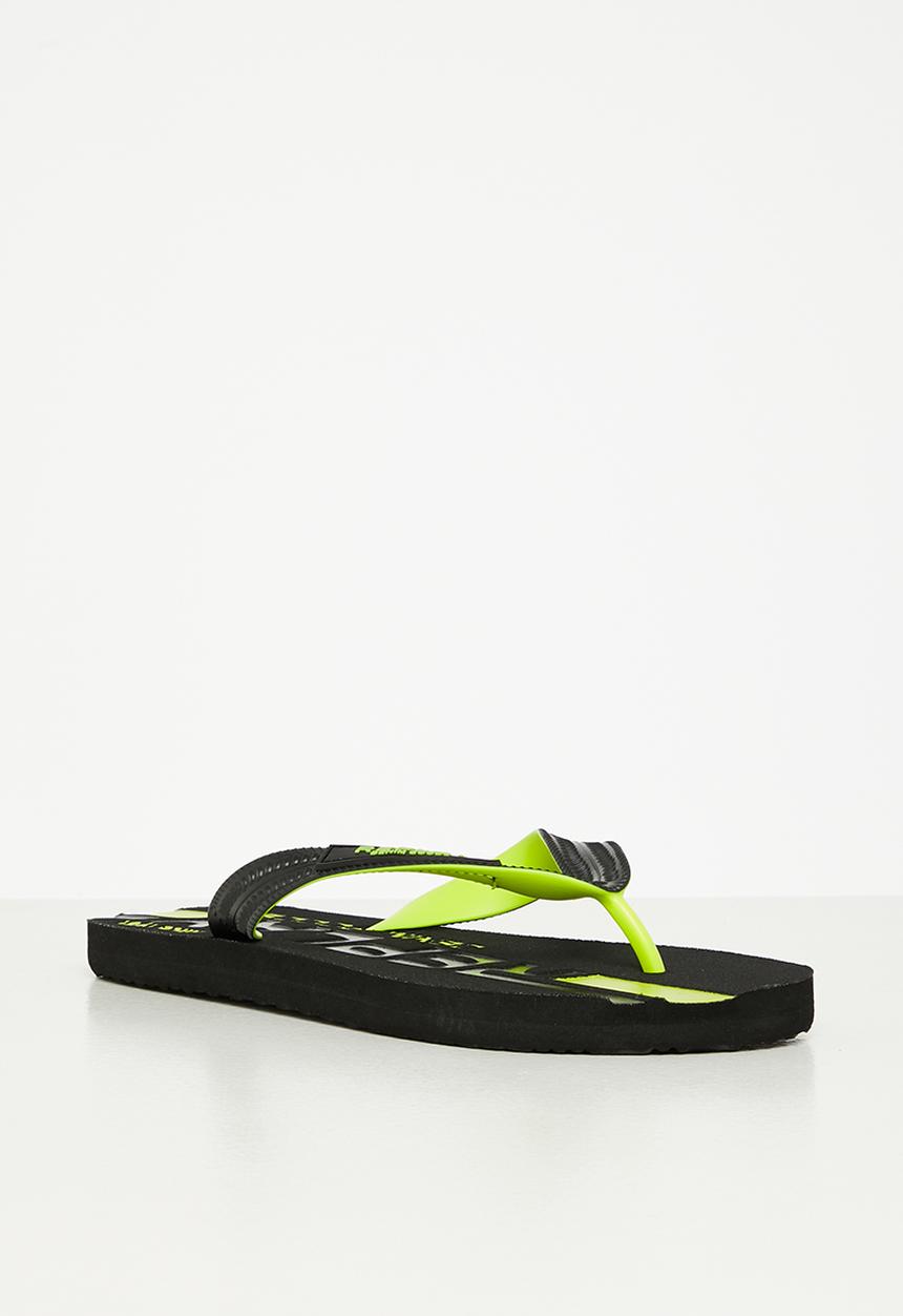 Replay - Replay maverick beach flip flop - black & yellow