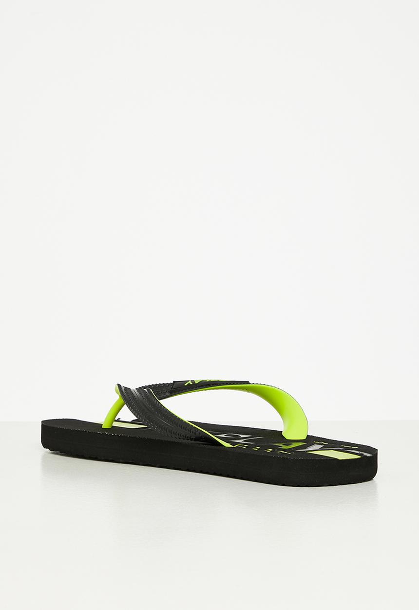 Replay - Replay maverick beach flip flop - black & yellow